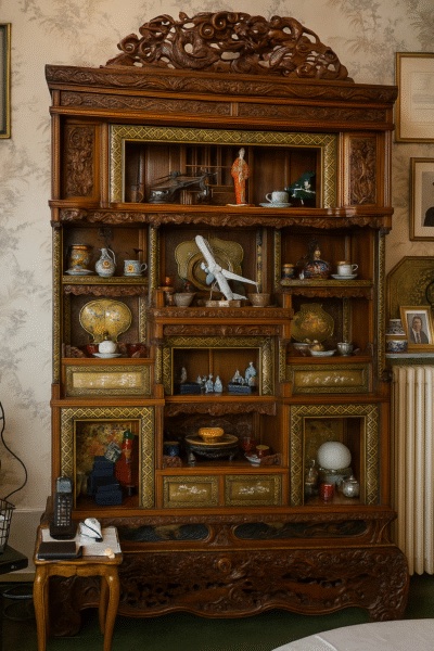 Meuble chinois sculpté, pièce de collection estimée